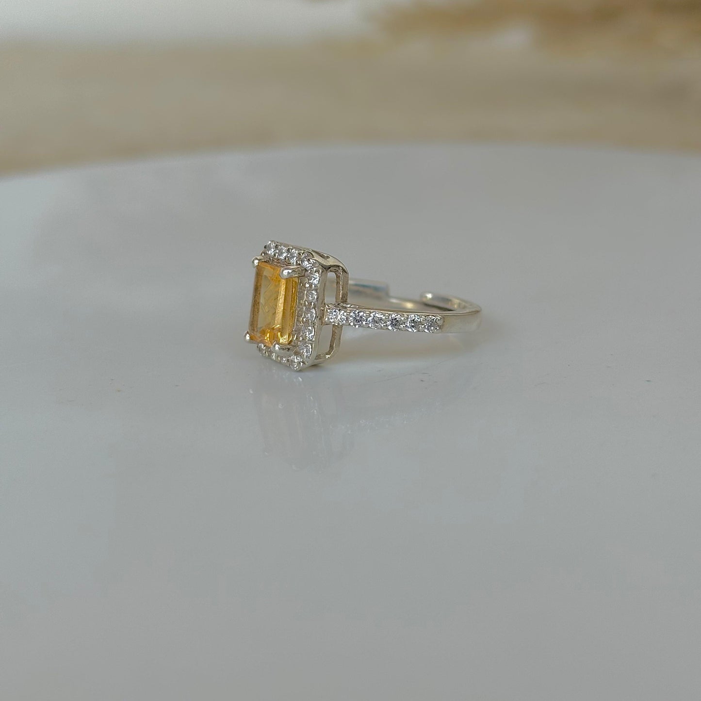 Radiant Prosperity- Citrine in Silver