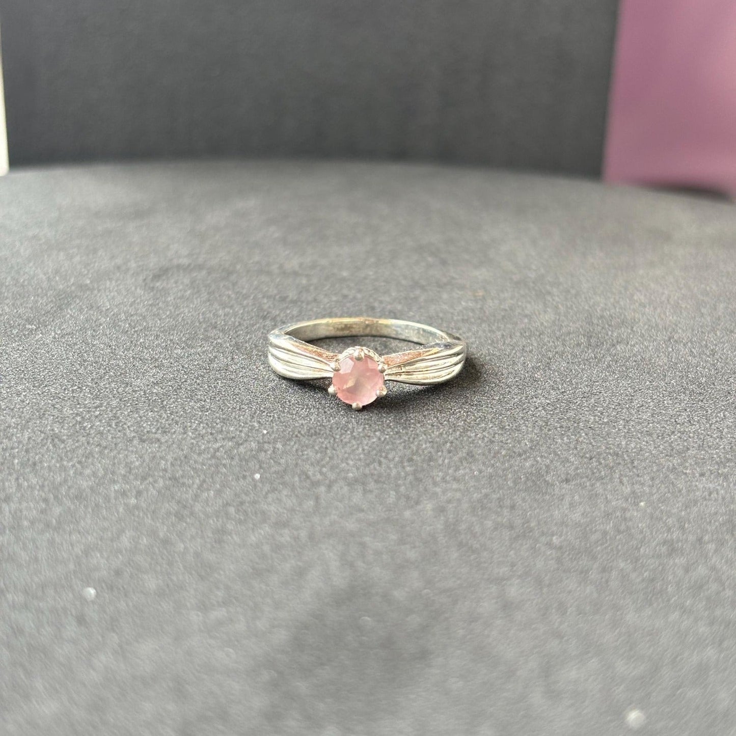 Elegance in Natural Pink-The Rose Quartz Ring