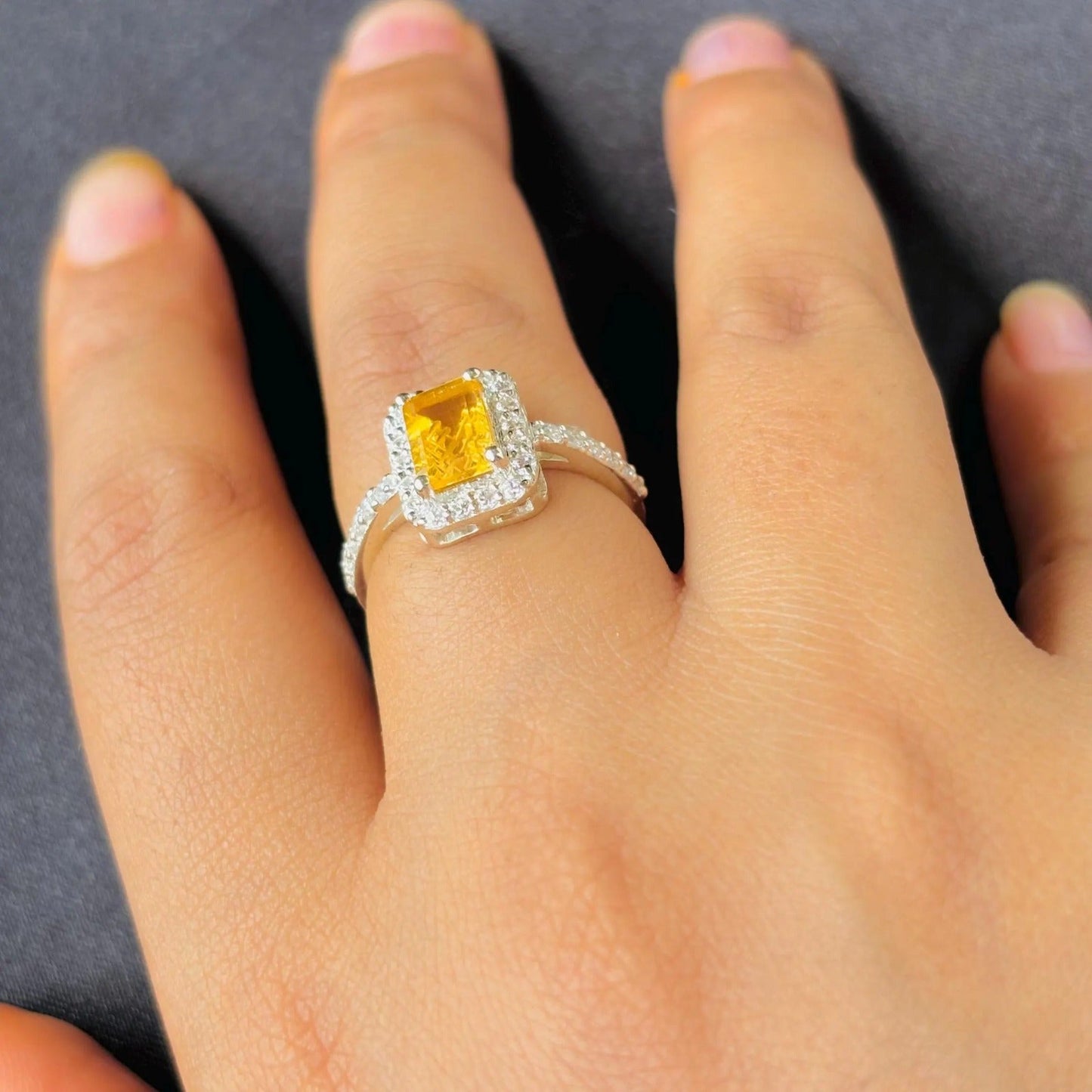 Radiant Prosperity- Citrine in Silver