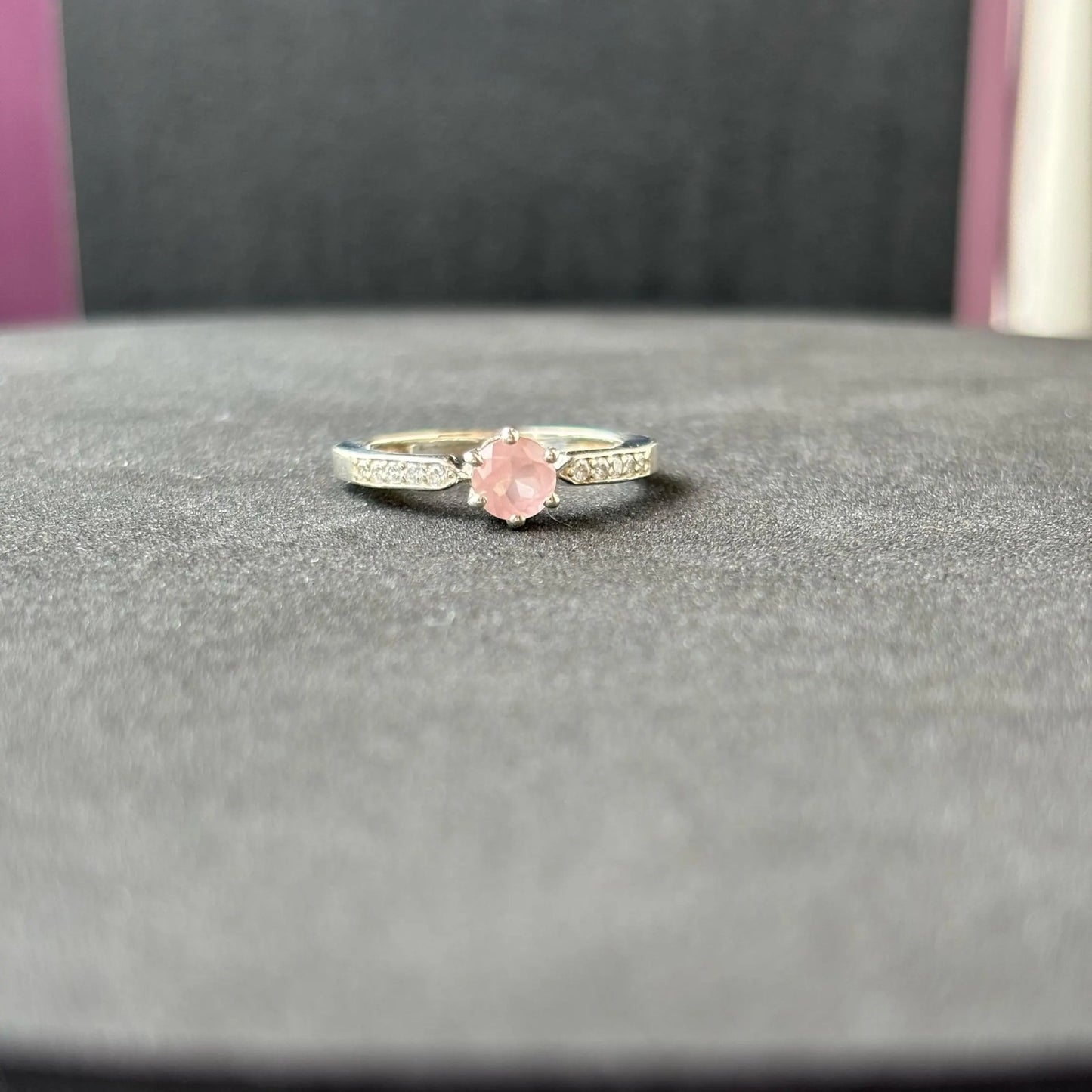 The Timeless Rose Quartz Ring-Whispers of Love